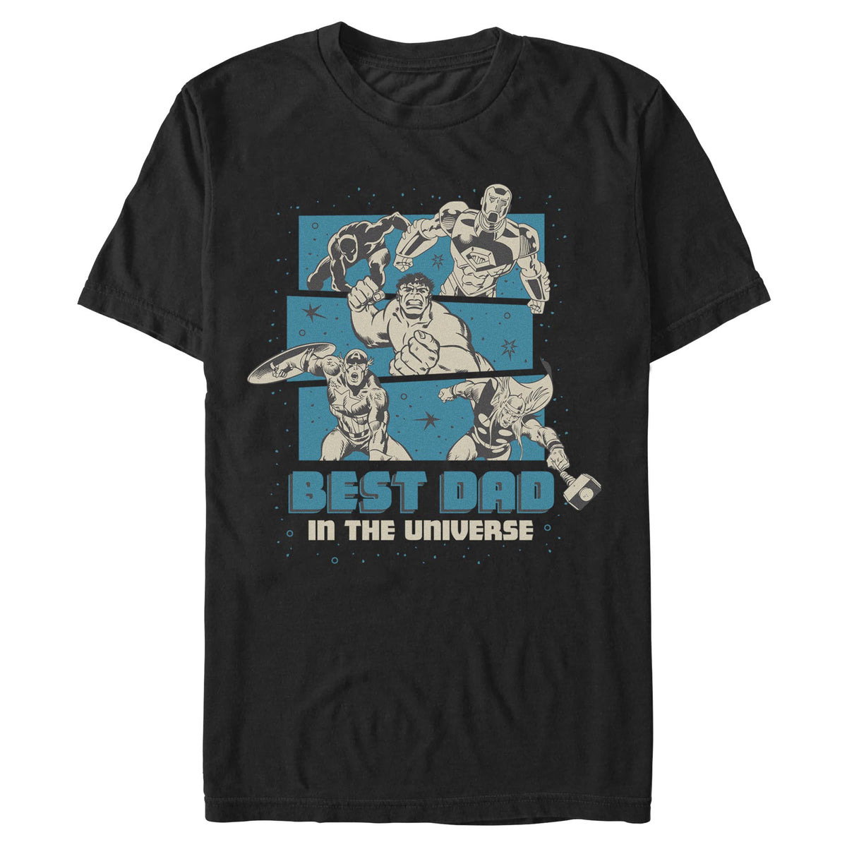 Men's Marvel Best Dad T-Shirt