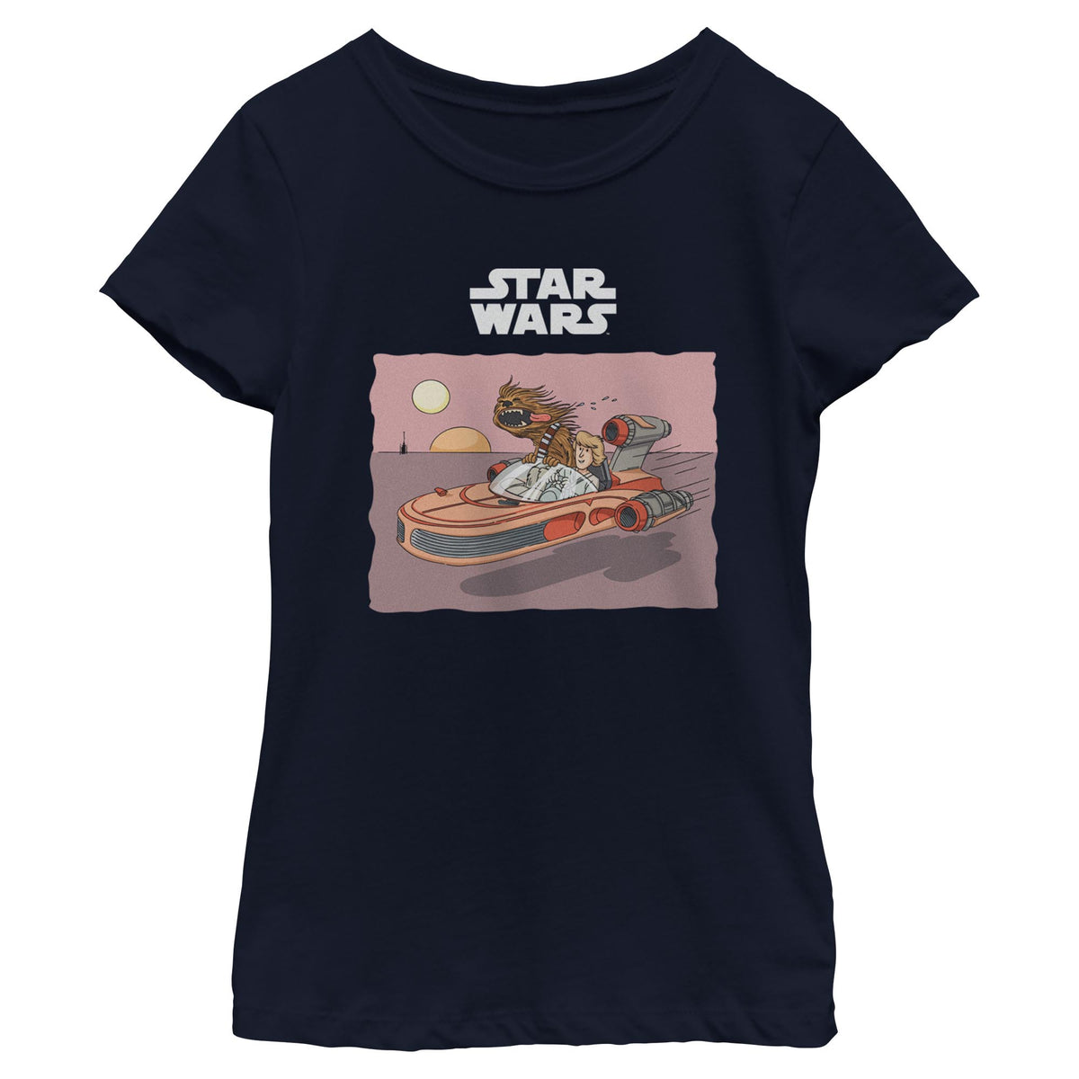 Girl's Star Wars Friends Traveling T-Shirt